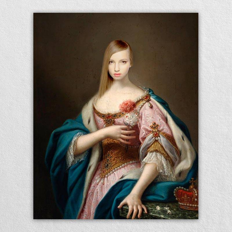 Paint by Numbers Custom Photo - Renaissance Queen Portrait