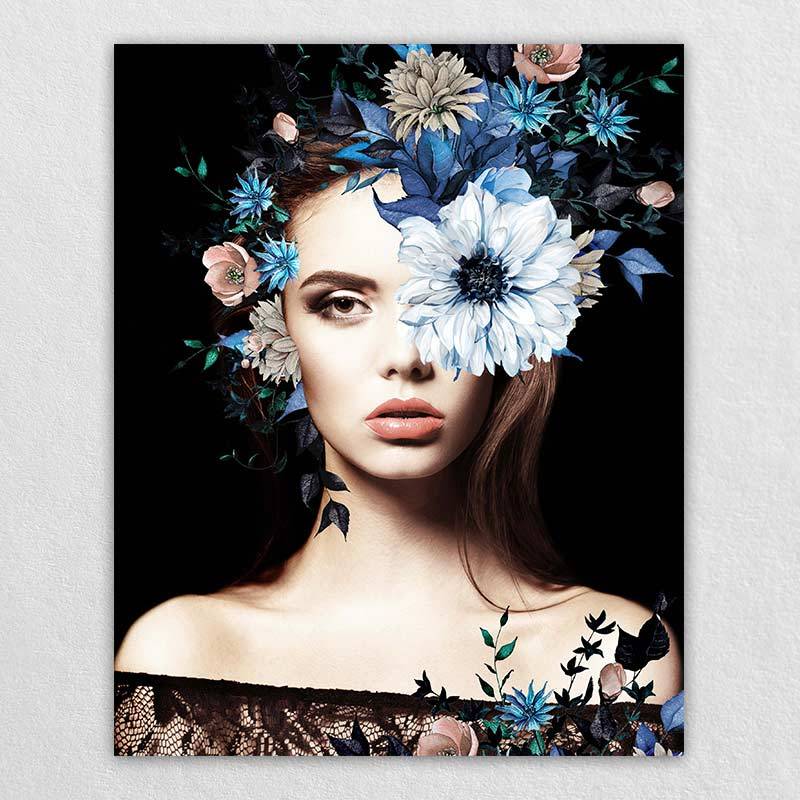 Ladies White Flower Wall Decor | looking For The Best Floral Pictures For Wall-Omgportrait