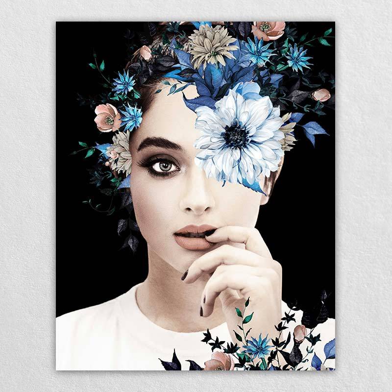 Ladies White Flower Wall Decor | looking For The Best Floral Pictures For Wall-Omgportrait