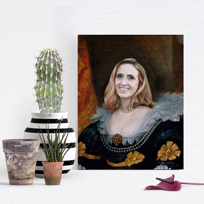 Renaissance Princess Portrait Portrait of a Lady on Canvas