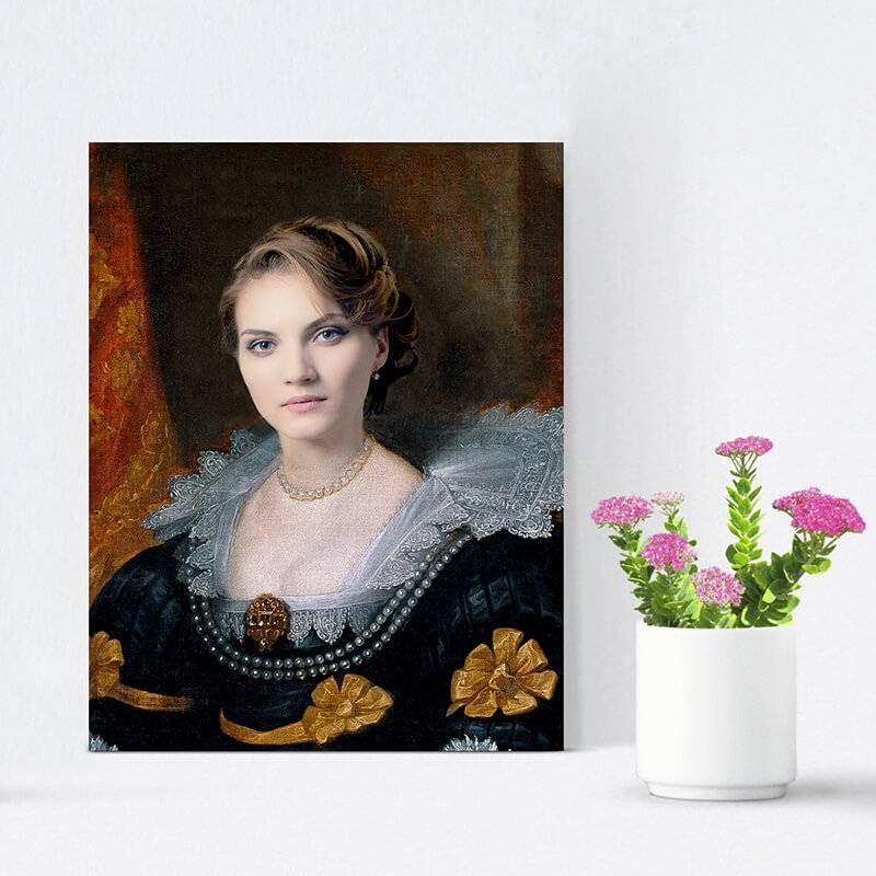 Renaissance Princess Portrait Portrait of a Lady on Canvas