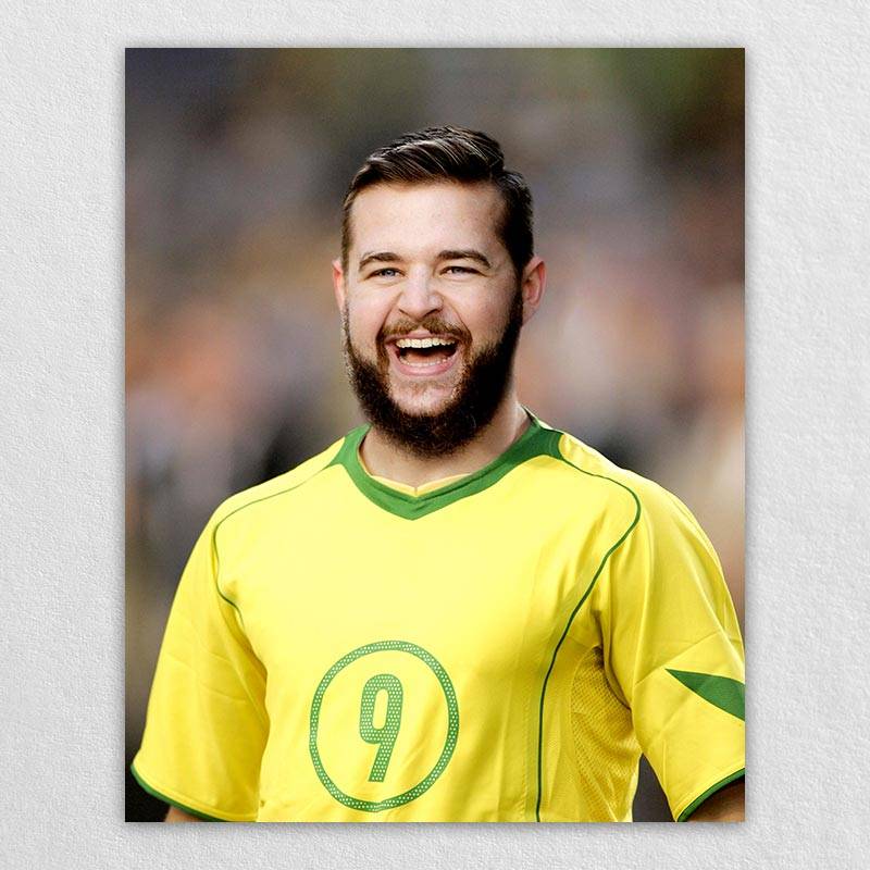 Picture Into Art A Personalized Soccer Portrait | Personalized Soccer Gifts