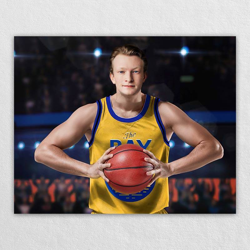Basketball Celebrity Personalized Memorial Canvas