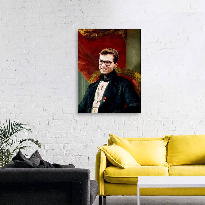 Custom Sitting Nobleman Personality Oil Painting