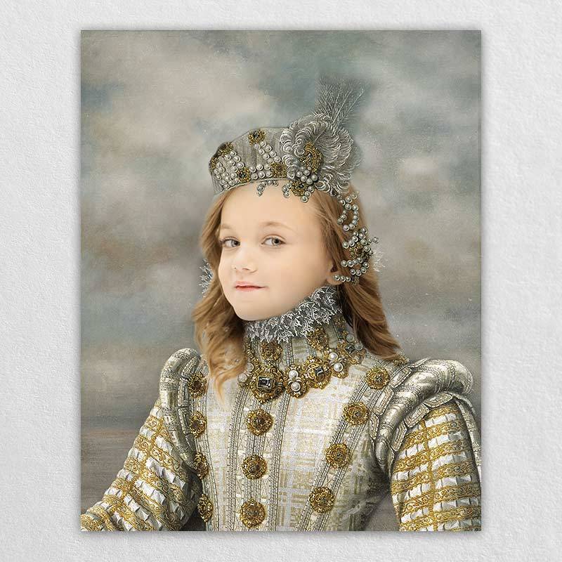 Renaissance Little Girl Royal Princess Portrait