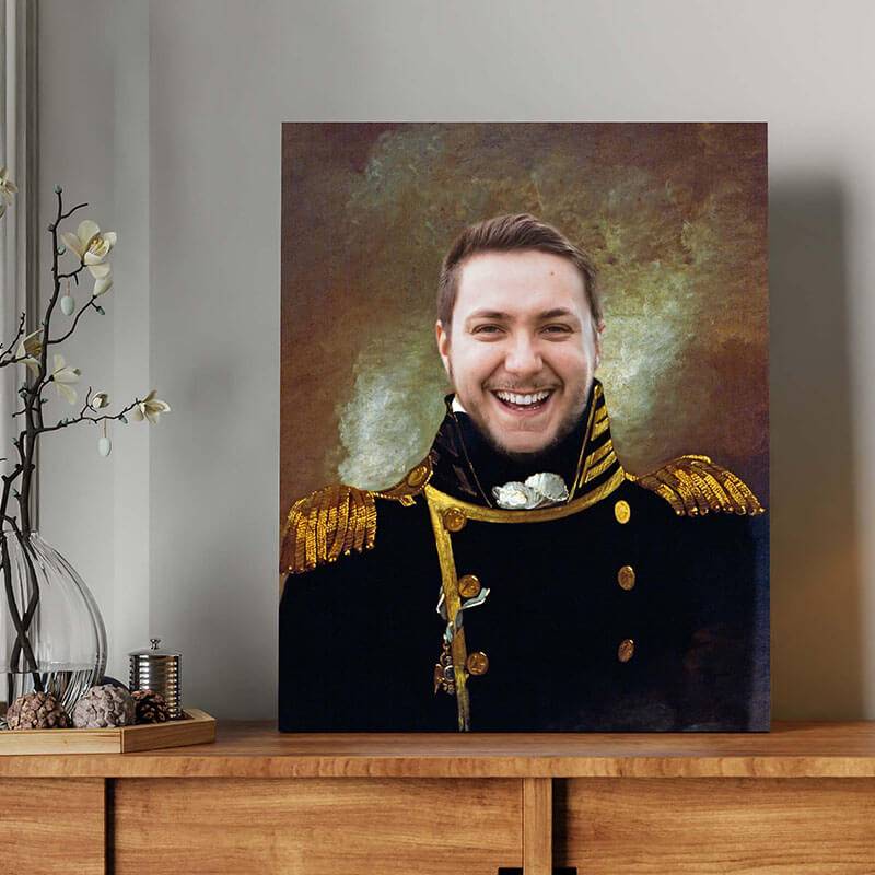 Admiral Portraits Custom Noble Painting Canvas